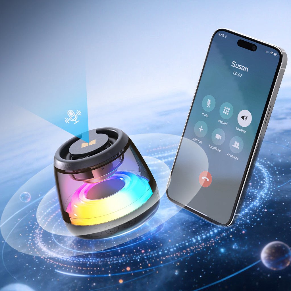Bærbar Bluetooth-høyttaler Monster Mag Flux, 5W, TWS, RGB, Svart