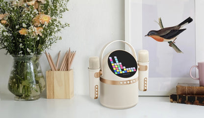 Philips bærbar Bluetooth-høyttaler, 10W, Karaoke, Beige TAS2509WT/00