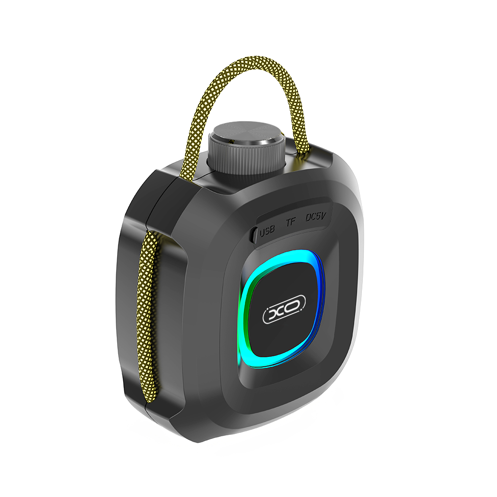 Bærbar Bluetooth-høyttaler XO Design F77, TWS, RGB, Vanntett, Svart