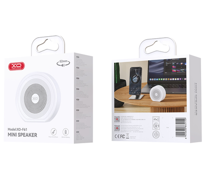 Bærbar Bluetooth-høyttaler XO Design F61, 3 W, TWS, hvit