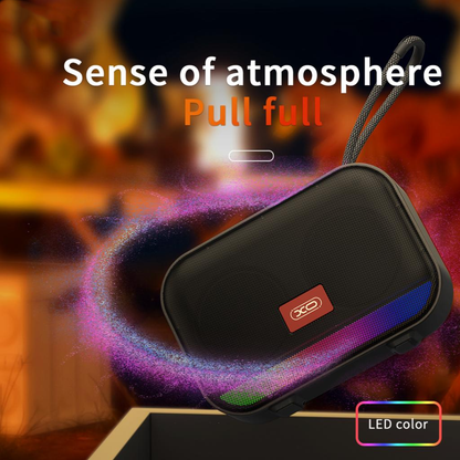Bærbar Bluetooth-høyttaler XO Design F66, 5W, RGB, Svart