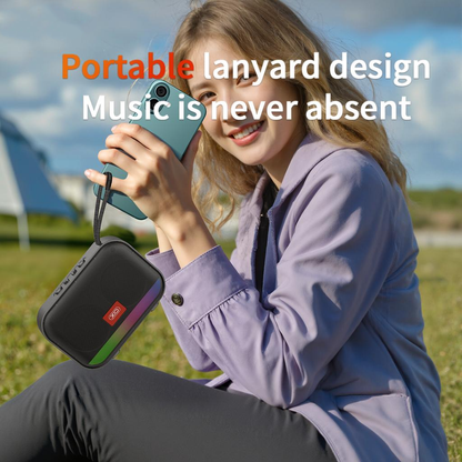 Bærbar Bluetooth-høyttaler XO Design F66, 5W, RGB, Svart