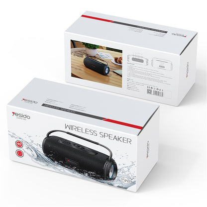 Bærbar Bluetooth-høyttaler Yesido YSW11, 40W, RGB, Vanntett, Svart