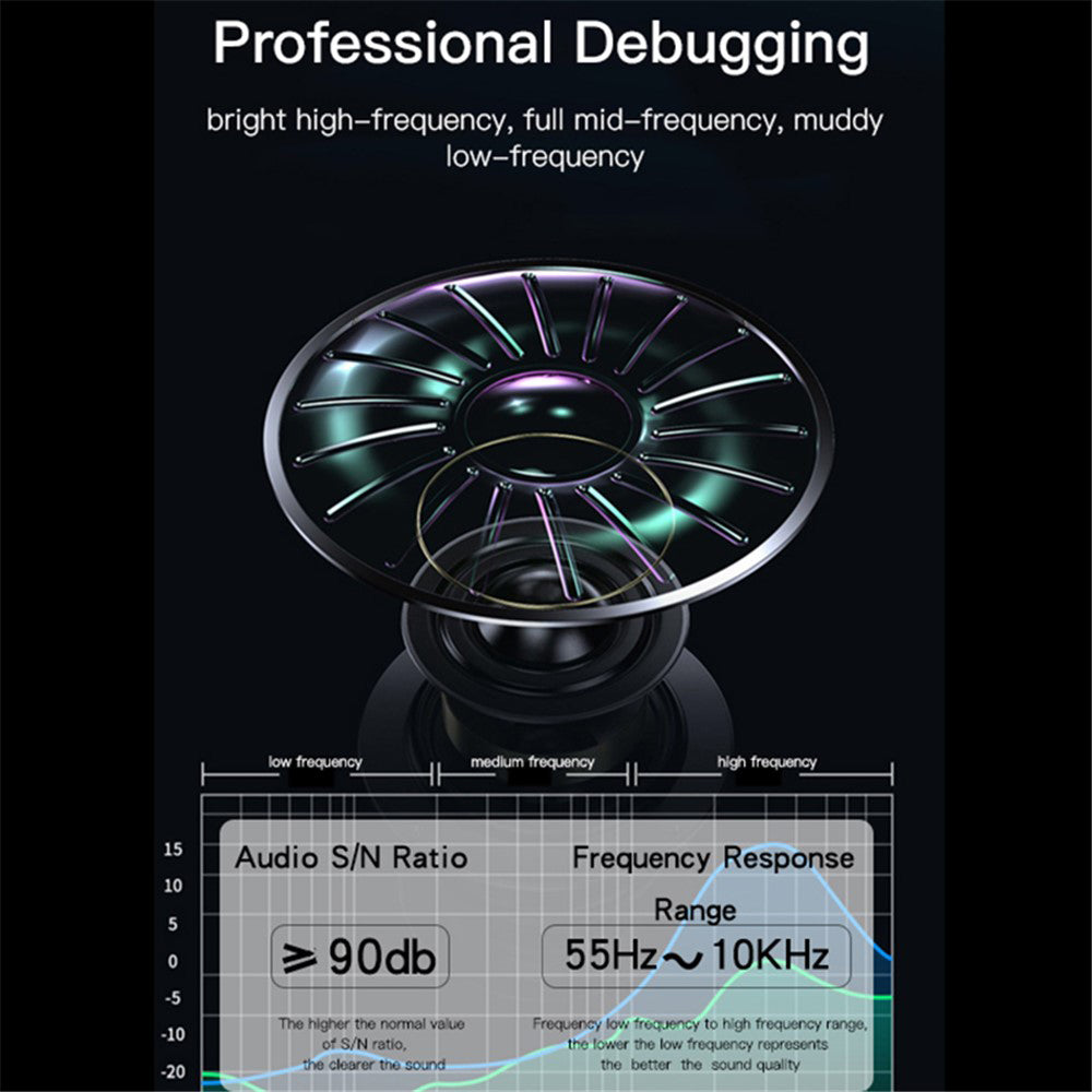 Bærbar Bluetooth-høyttaler Yesido YSW14, 5W, RGB, Blå