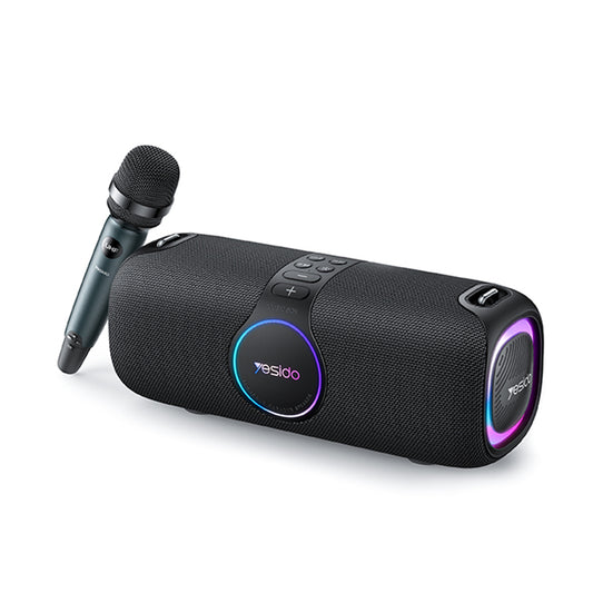 Bluetooth-høyttaler Yesido YSW21 Karaoke, 120W, RGB, vanntett, svart
