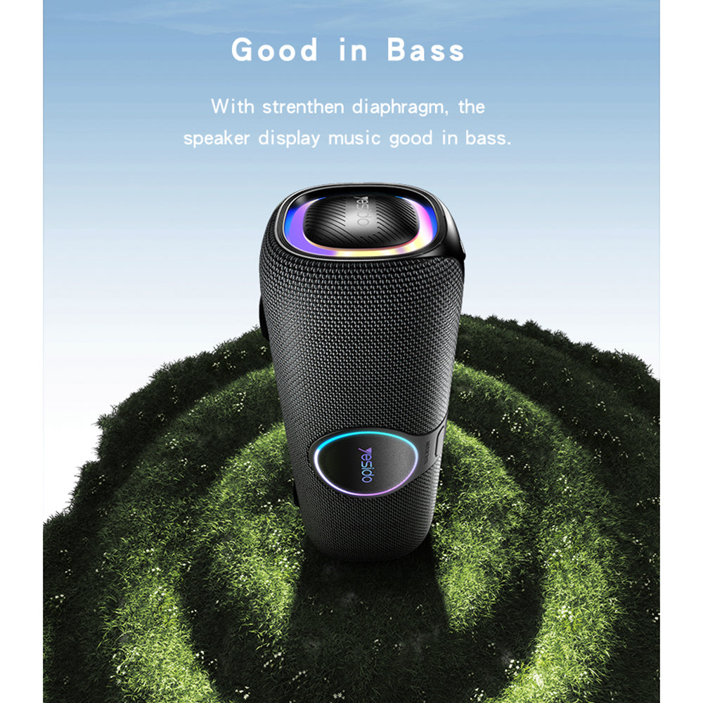 Bluetooth-høyttaler Yesido YSW21 Karaoke, 120W, RGB, vanntett, svart