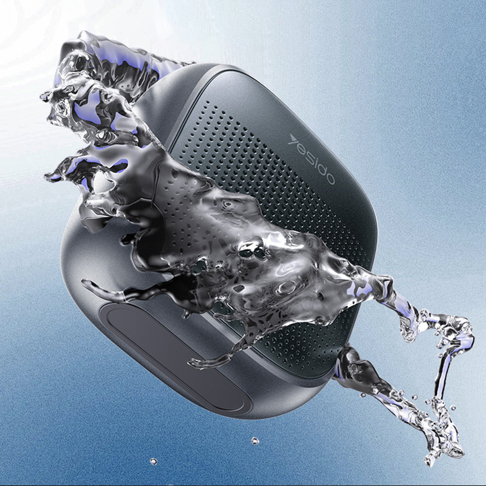 Bærbar Bluetooth-høyttaler Yesido YSW24, 5W, Vanntett, Svart