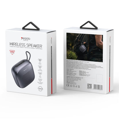 Bærbar Bluetooth-høyttaler Yesido YSW24, 5W, Vanntett, Svart
