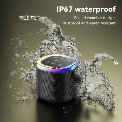 Bærbar Bluetooth-høyttaler Yesido YSW25, 5W, RGB, Svart