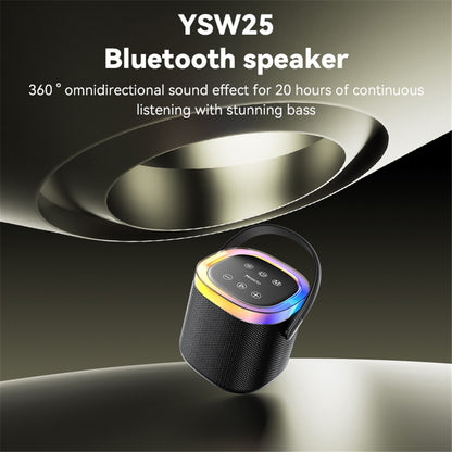 Bærbar Bluetooth-høyttaler Yesido YSW25, 5W, RGB, Svart