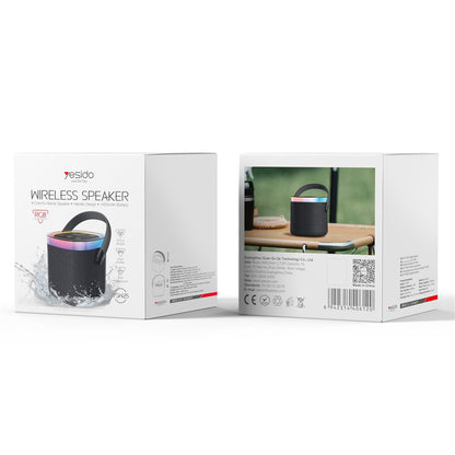 Bærbar Bluetooth-høyttaler Yesido YSW25, 5W, RGB, Svart