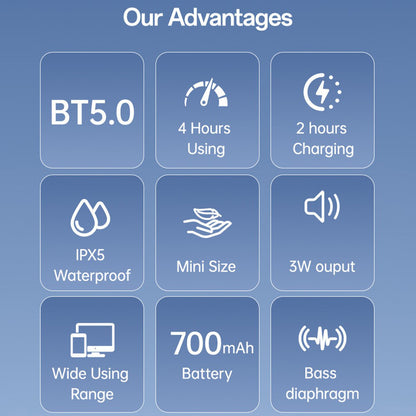 Bluetooth-høyttaler Yesido YSW30, 3W, Vanntett, Svart