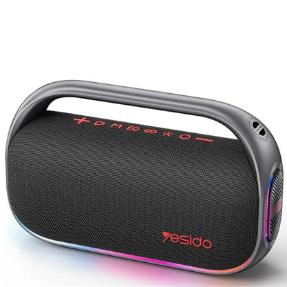 Bærbar Bluetooth-høyttaler Yesido YSW31, 80W, RGB, Svart