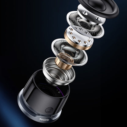 Bærbar Bluetooth-høyttaler Yesido YSW32, 3W, RGB, Svart