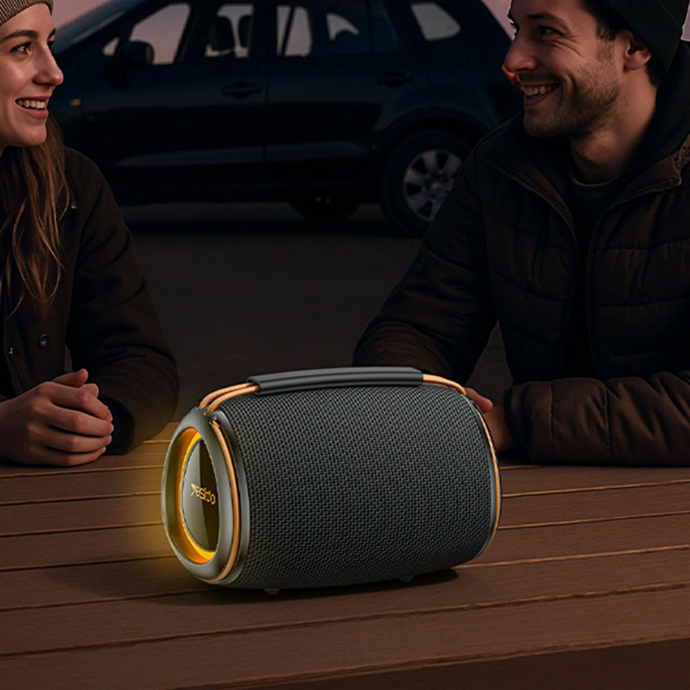 Bærbar Bluetooth-høyttaler Yesido YSW39, 20W, TWS, RGB, Svart