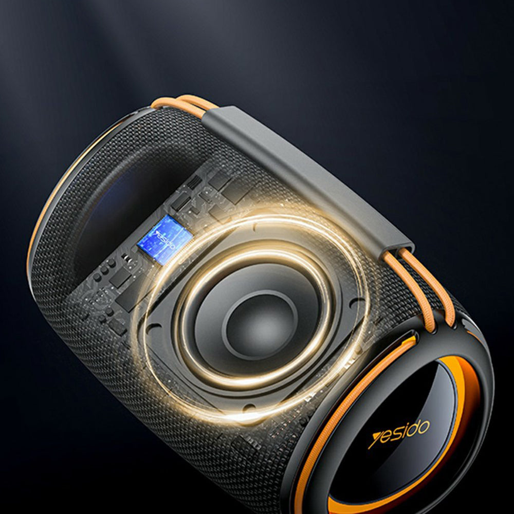 Bærbar Bluetooth-høyttaler Yesido YSW39, 20W, TWS, RGB, Svart