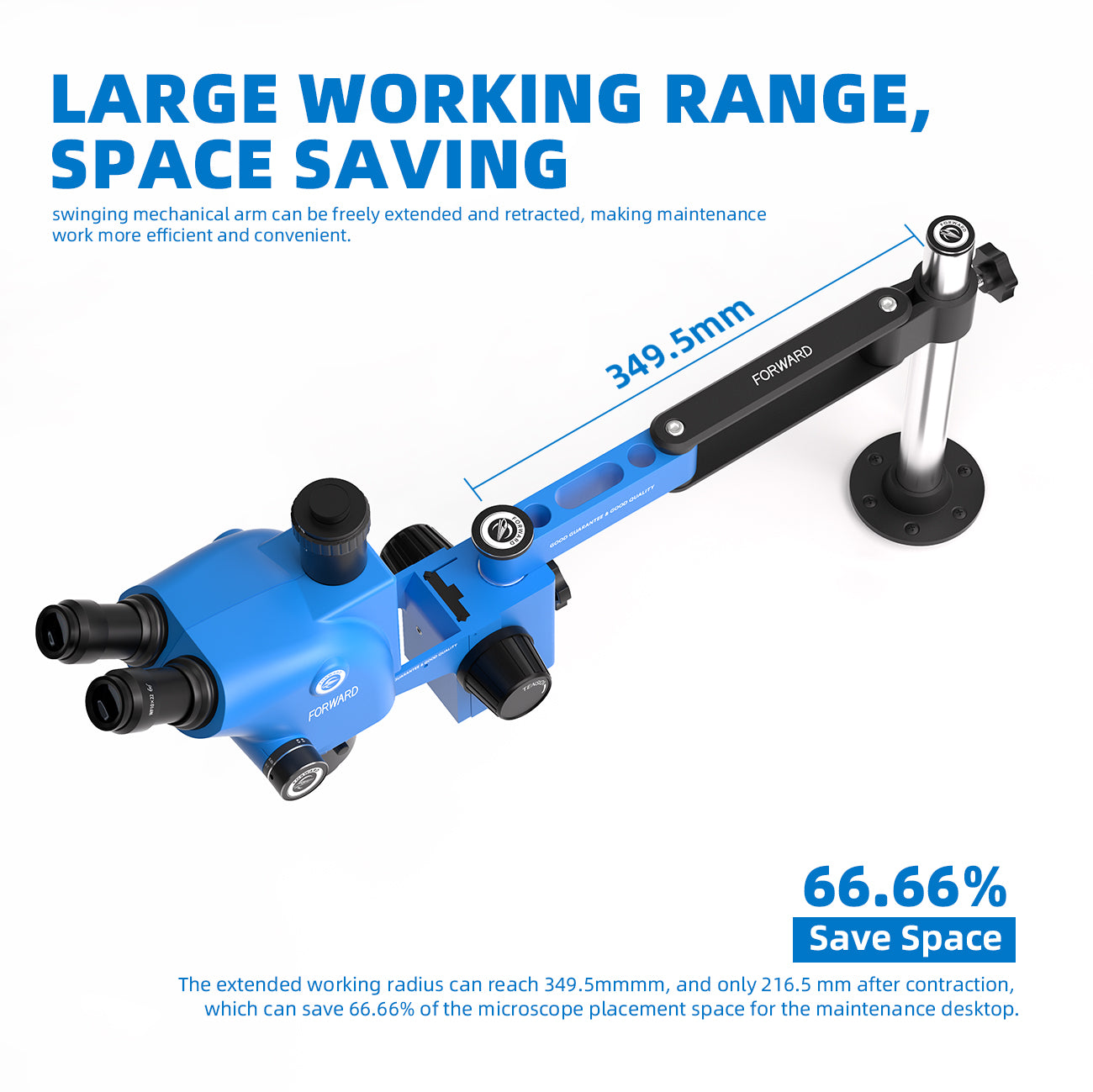 Justerbar arm Forward FW-R02 for mikroskop
