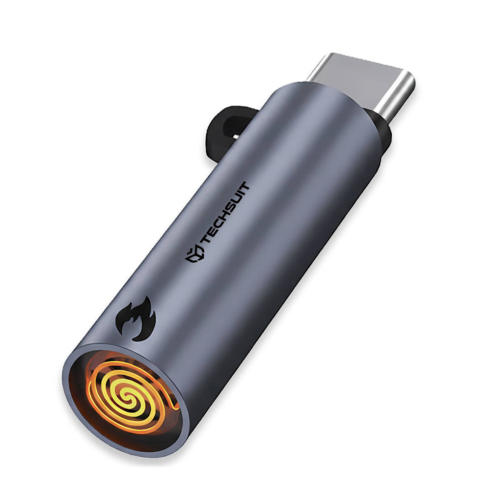 Elektrisk Lighter Techsuit SmokeX ML1, USB-C, Grå