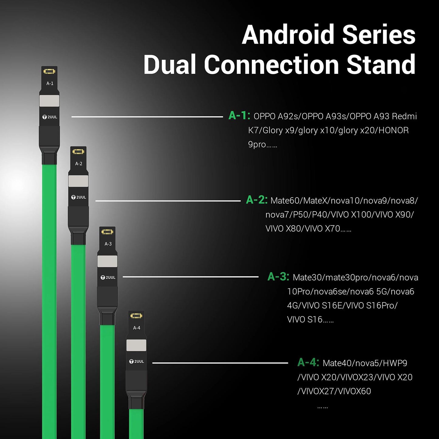 Strømkabel 2UUL PW02 for Apple iPhone / Android-serien