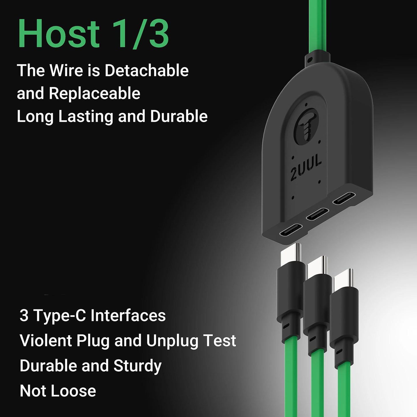 Strømkabel 2UUL PW02 for Apple iPhone / Android-serien
