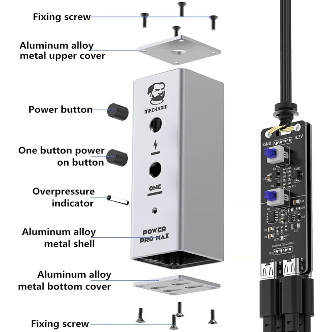 Strømkabel Mechanic Power Pro Max for Apple iPhone 6 - 13 Pro Max Series