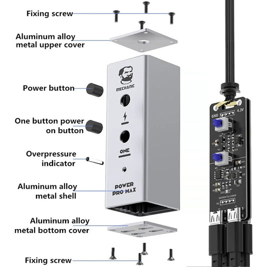 Strømkabel Mechanic Power Pro Max for Apple iPhone 6 - 13 Pro Max Series