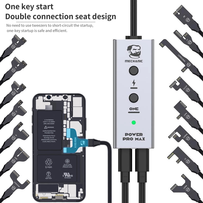 Strømkabel Mechanic Power Pro Max for Apple iPhone 6 - 13 Pro Max Series