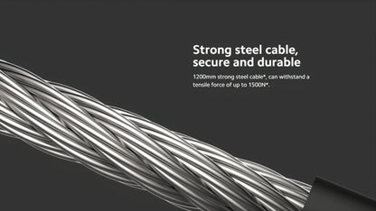 Xiaomi Tyverisikringkabel for Elektrisk Sparkesykkel, Svart BHR6751GL