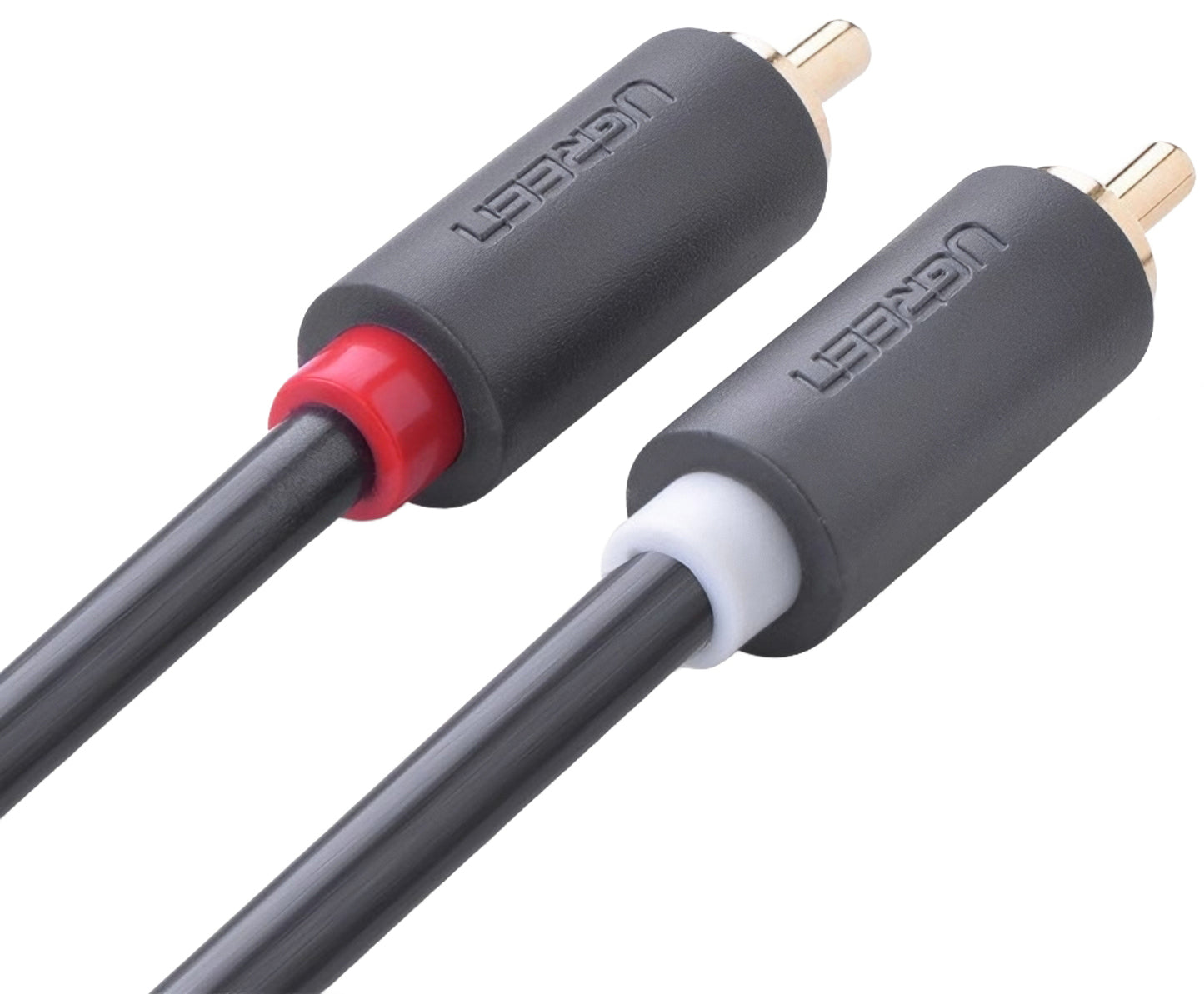 UGREEN AV104 lydkabel, 2 x RCA - 2 x RCA, 5m, Svart