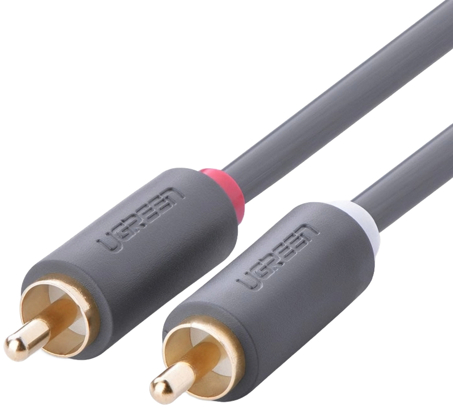 UGREEN AV104 lydkabel, 2 x RCA - 2 x RCA, 5m, Svart