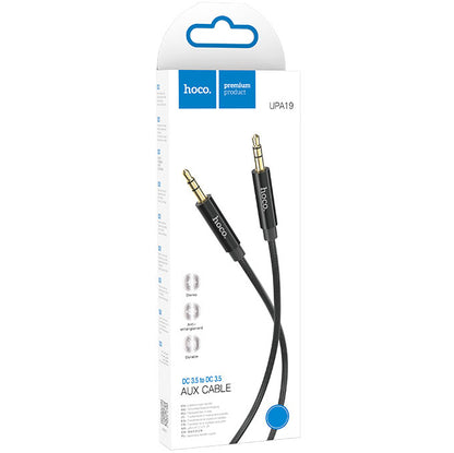 Audio Kabel 3.5mm - 3.5mm HOCO UPA19, 2m, Svart