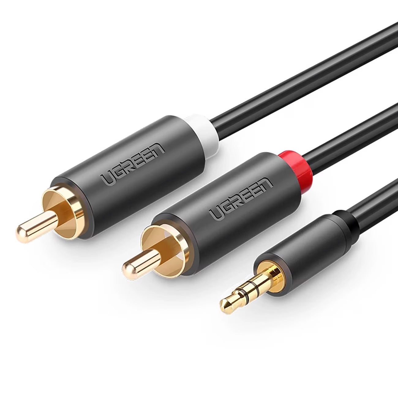 Audio Kabel 3.5mm - 2 x RCA UGREEN AV102, 2m, Svart