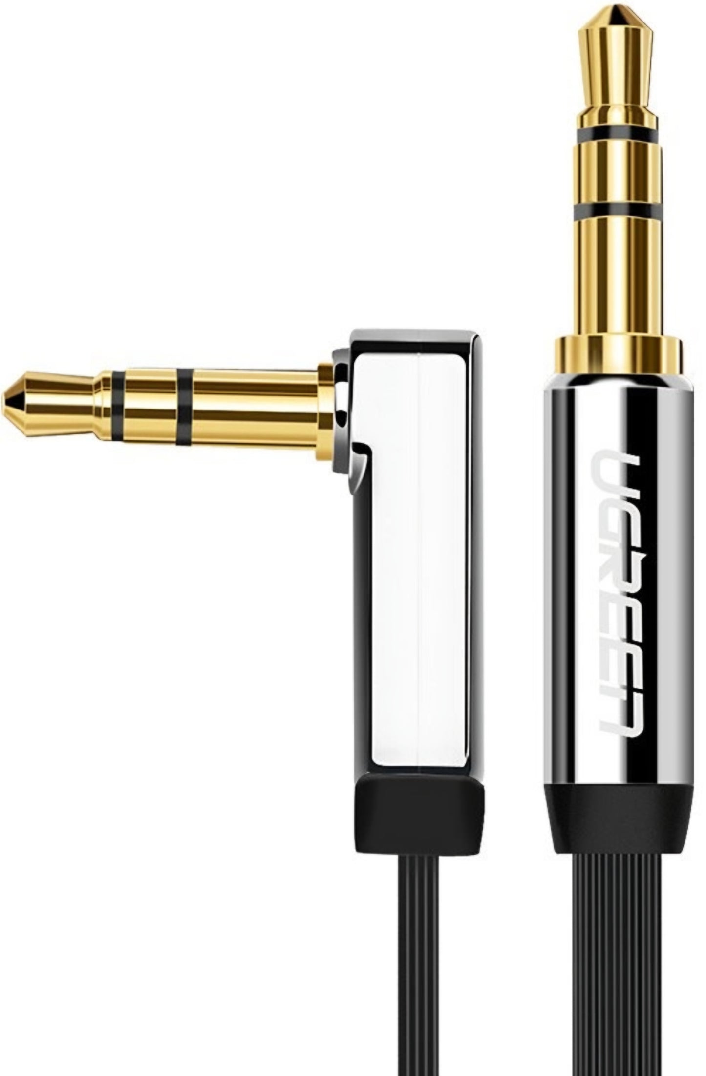 Audio Kabel 3.5mm - 3.5mm UGREEN AV119 Angled, 2m, Svart