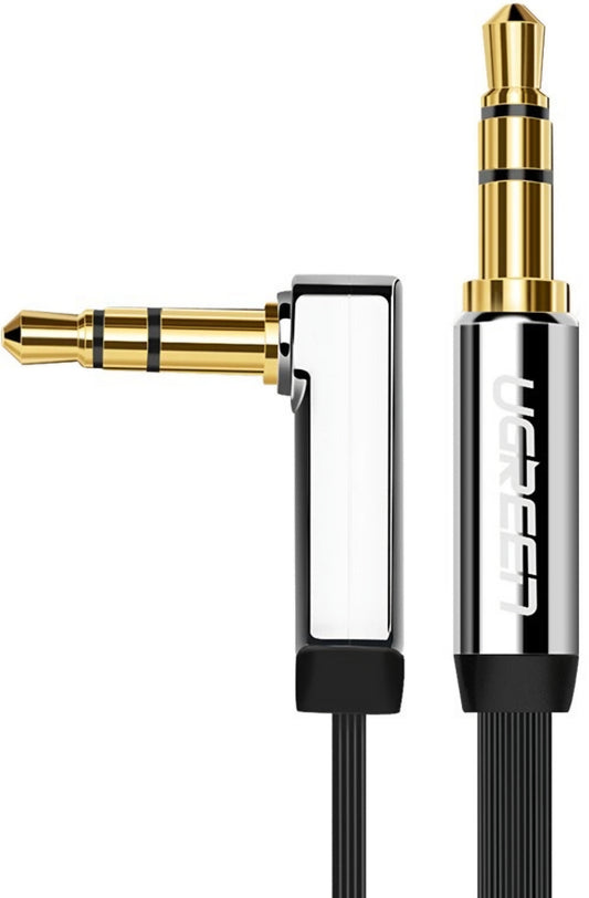 Audio Kabel 3.5mm - 3.5mm UGREEN AV119 Angled, 3m, Svart