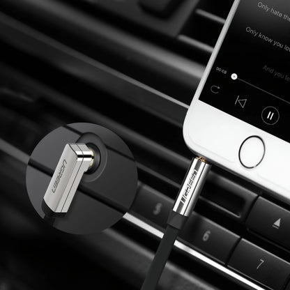 Audio Kabel 3.5mm - 3.5mm UGREEN AV119 Angled, 1.5m, Svart