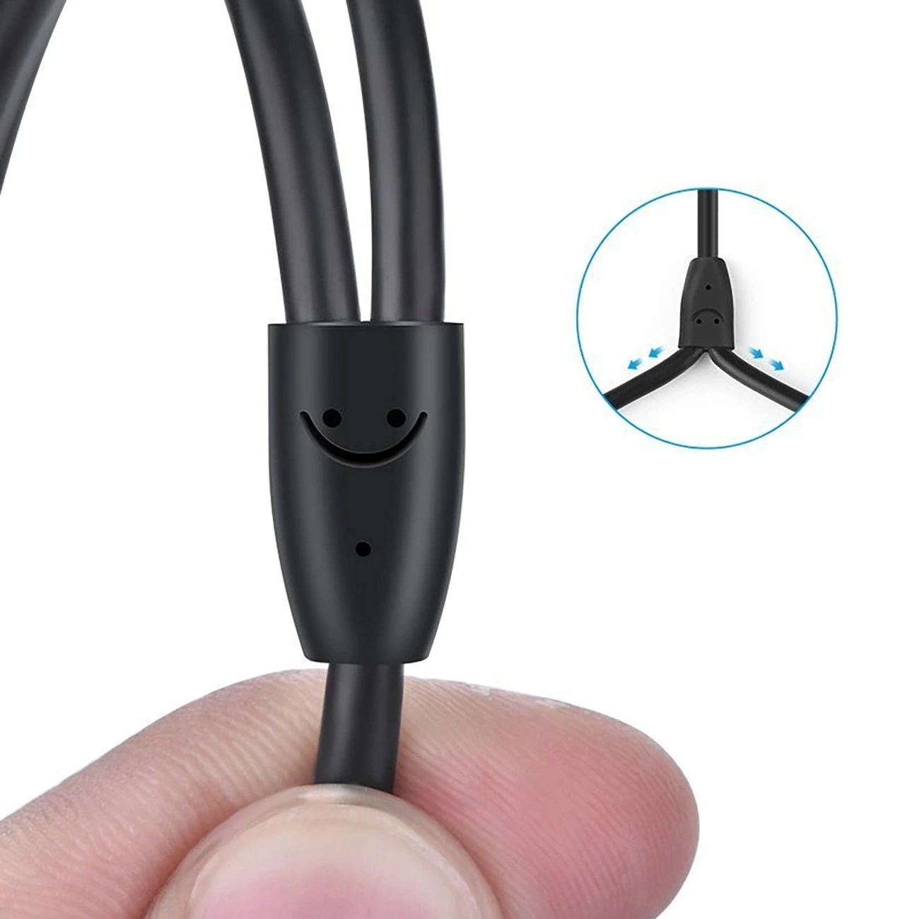 Audio Kabel 3.5mm - 2 x RCA UGREEN AV116, 1m, Svart
