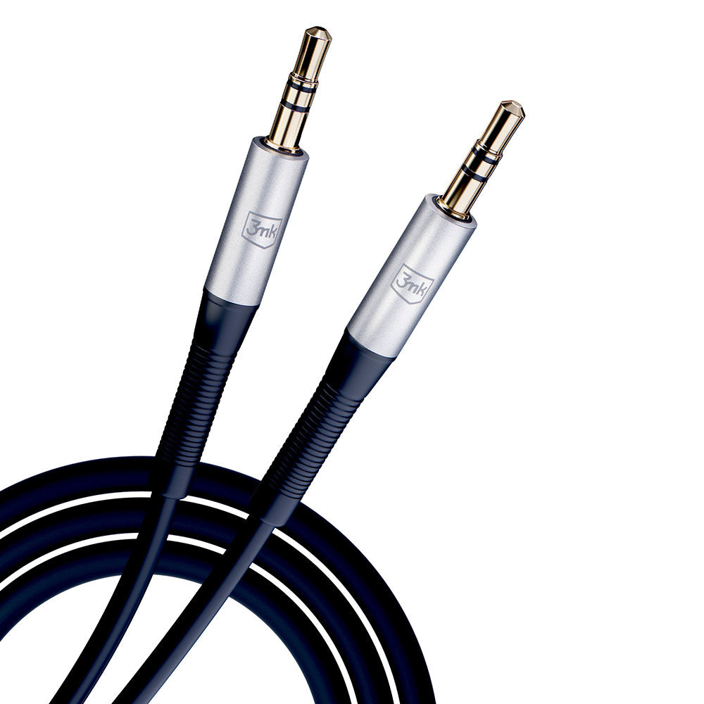 3,5 mm lydkabel - 3,5 mm 3MK, 1 m, svart