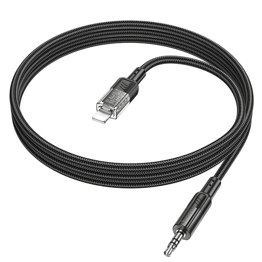 Lyd Kabel Lightning - 3.5mm HOCO UPA27, 1.2m, Svart
