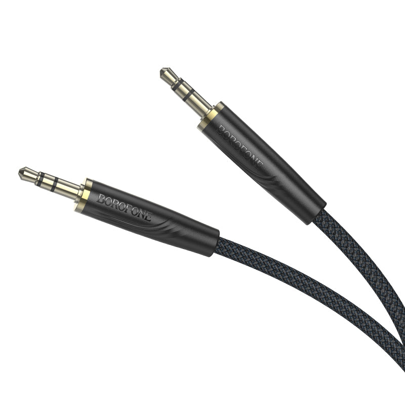 Audio Kabel 3.5mm - 3.5mm Borofone BL23 Refinado, 1m, Svart