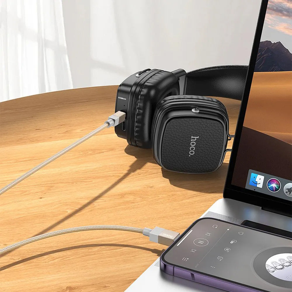 Lyd Kabel Lightning - 3.5mm HOCO UPA32A, 1m, Gull