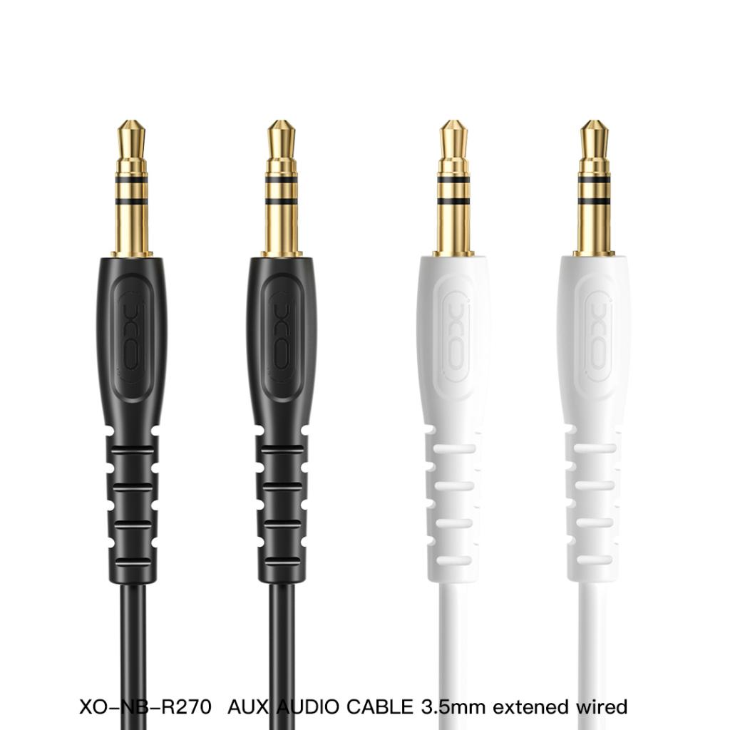 Audio Kabel 3.5mm - 3.5mm XO Design NB-R270, 1m, Svart