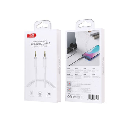 Audio Kabel 3.5mm - 3.5mm XO Design NB-R279C, 1m, Hvit