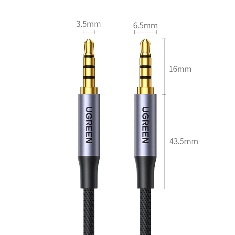 3,5 mm lydkabel - 3,5 mm UGREEN AV183, 1,5 m, svart