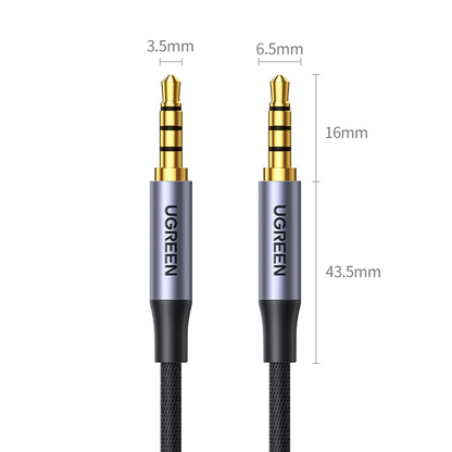3,5 mm lydkabel - 3,5 mm UGREEN AV183, 1,5 m, svart
