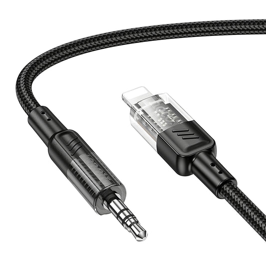 Lyd Kabel Lightning - 3.5mm HOCO UPA27, 1.2m, Svart