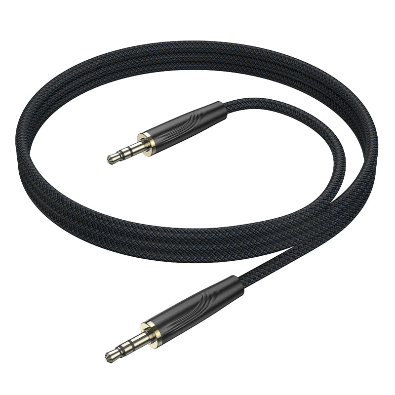Audio Kabel 3.5mm - 3.5mm Borofone BL23 Refinado, 1m, Svart