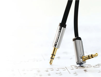 Audio Kabel 3.5mm - 3.5mm UGREEN AV119 Angled, 5m, Svart