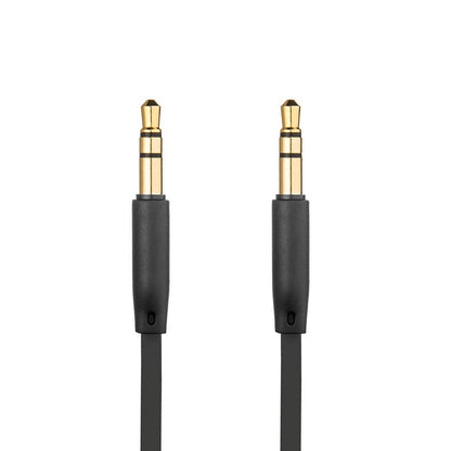 Audio Kabel 3.5mm - 3.5mm Fast, 1m, Svart