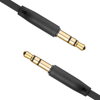 Audio Kabel 3.5mm - 3.5mm Fast, 1m, Svart