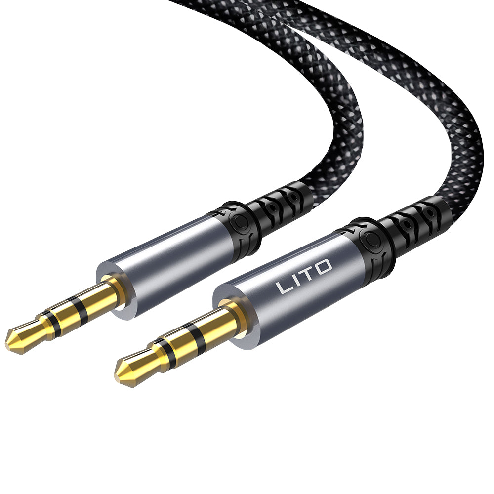 Audio Kabel 3.5mm - 3.5mm Lito LA01D, 1m, Svart